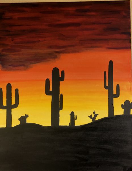 Scottsdale AZ canvas painting class