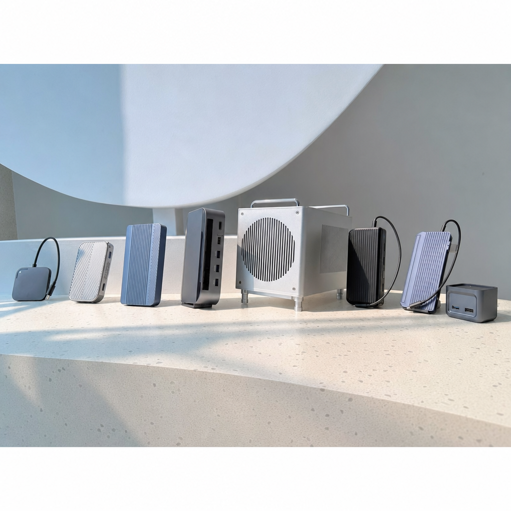 ACASIS Amazon storefront header banner showcasing high-performance tech accessories and hub solutions.